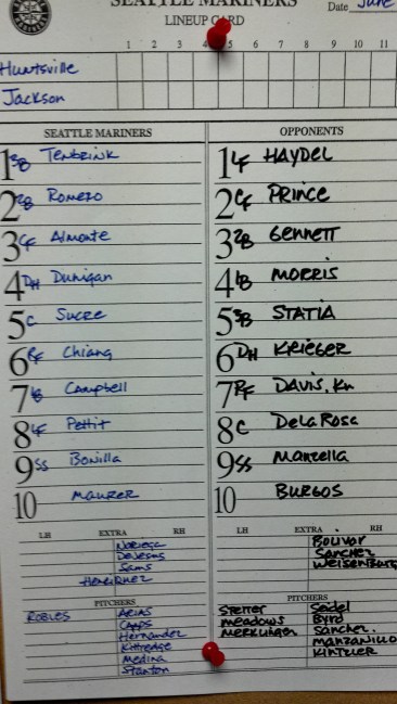 Lineup Card