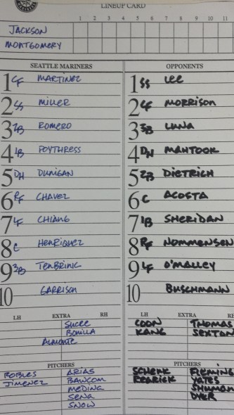 Lineup Card