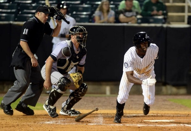 James Jones delivered walk-off single last night in 9th. (Megan Smith/Jackson Sun)
