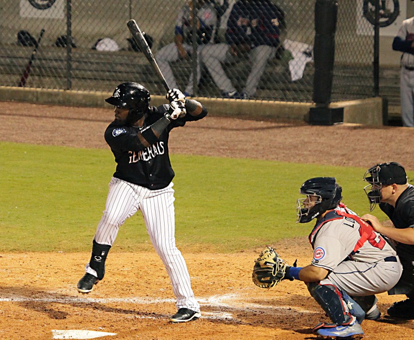 Julio Morban went 4-for-4 with 2 2B, 3B, 4 RBI yesterday. Upped hitting streak to 12. (Seth Chandler)