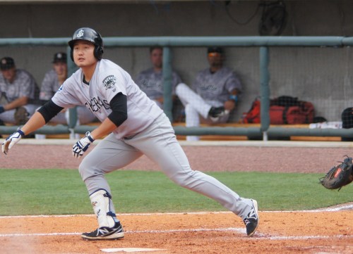 Ji-Man Choi hit his 4th Jackson home run and 11th overall on the season last night (John Shadrick)