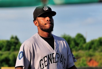 Leon Landry was 2-for-3 with an RBI in last night's 5-3 win over Birmingham. (Roger C. Hoover)